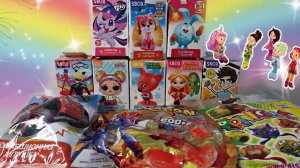 Распаковка различных сюрпризов SWEET BOX. My little pony, Щенячий патруль, ЛОЛ, Леди Баг и др.