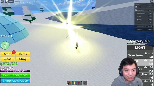 I Awakened Light Fruit And Is OP FRUIT (Blox Fruits)