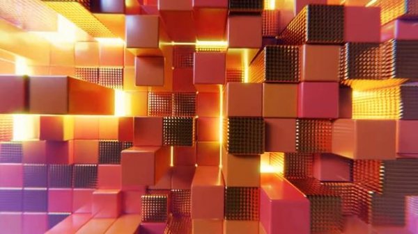 Психоделика - Заставка - Крутящиеся ритмические кубики