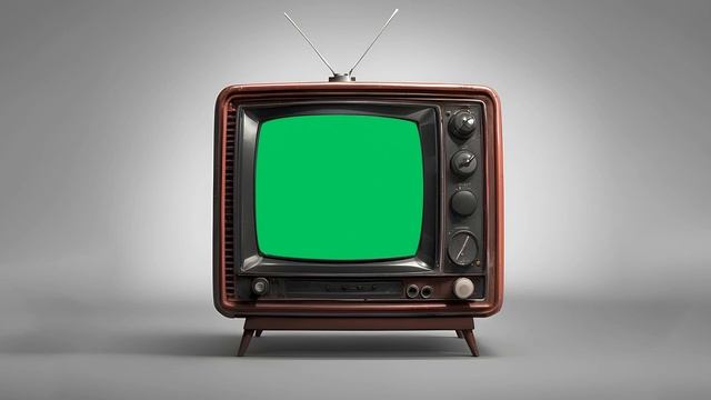 Retro TV Green Screen | 4K | Vintage | Global Kreators