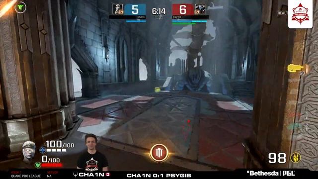cha1n vs psygib - Quake Pro League - Week 7 смотреть онлайн