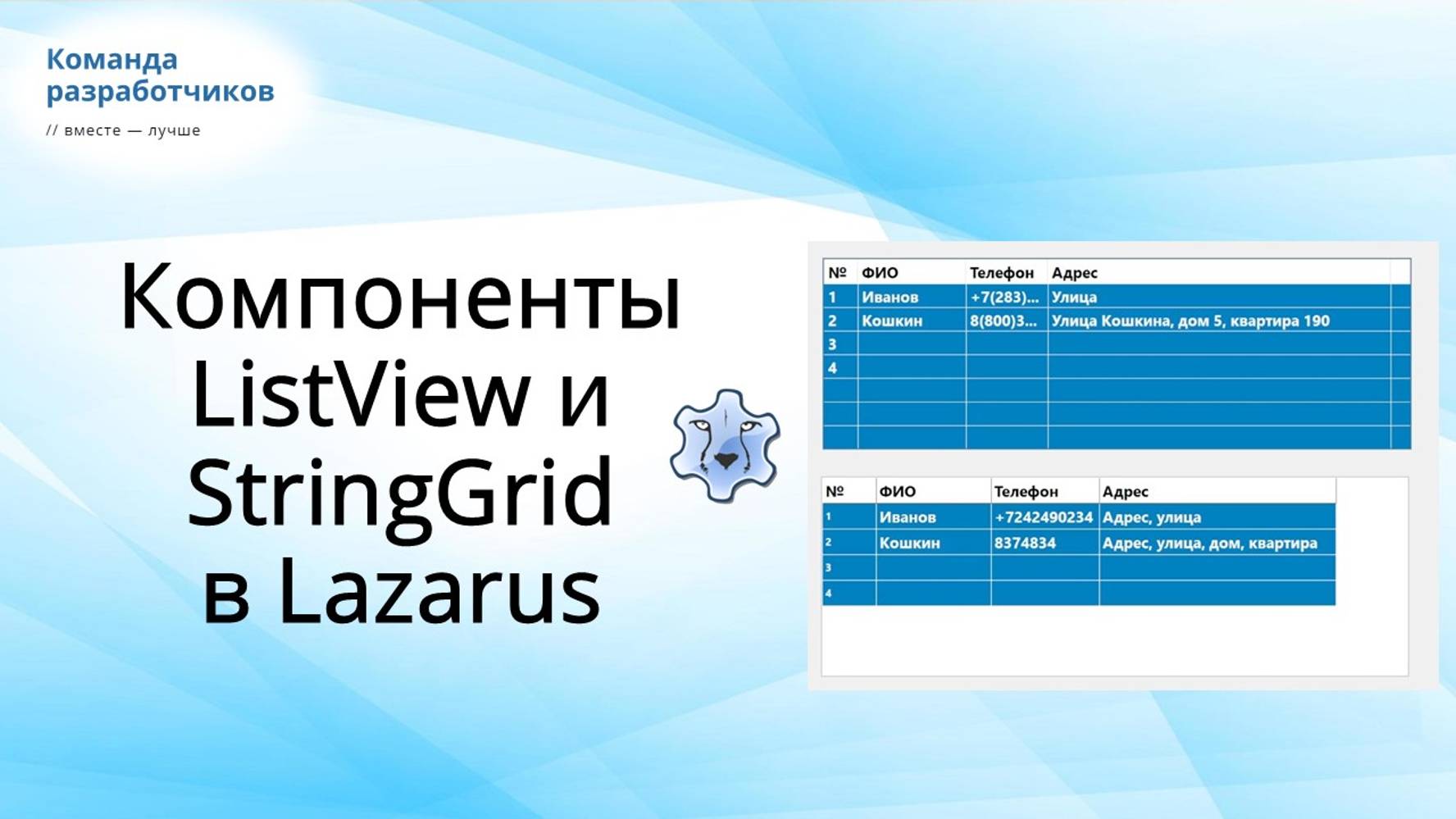 Работа с компонентами ListView и StringGrid в Лазарус (Lazarus) смотреть онлайн