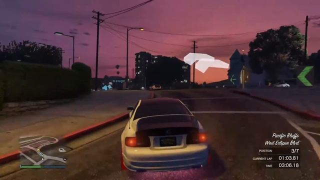 First race in the gta "tuner" update, first race with my supra (karin Calico GTF).. смотреть онлайн