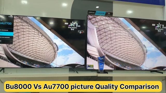 Bu8000 Vs Au7700 picture Quality Comparison Samsung 4k Crystal smart @TechWay7.0 смотреть онлайн
