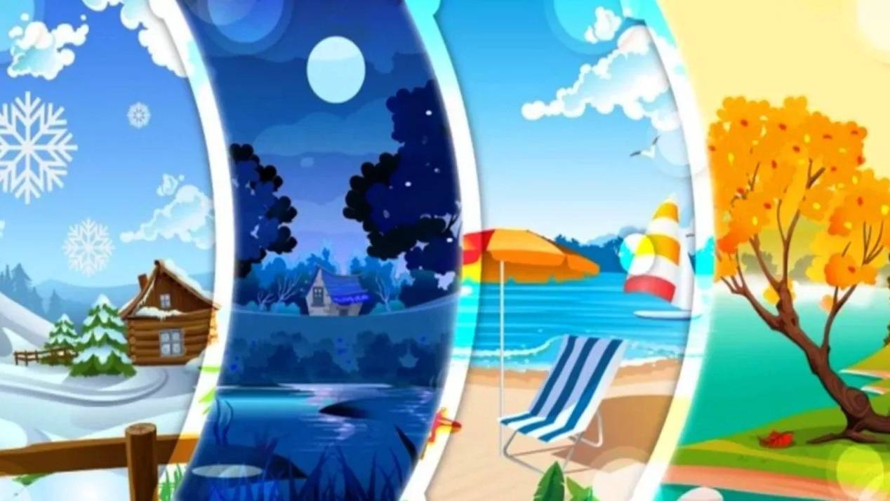Изучаем ВРЕМЕНА ГОДА _ Study the seasons _ Обучающий и развивающий мультик для детей _Слушать онлайн смотреть онлайн