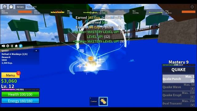 Noob To Pro using quake on blox fruit смотреть онлайн