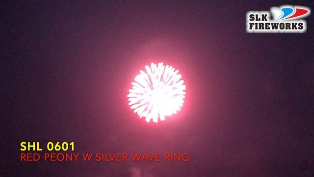 6" SHL 0601 Red peony with silver wave ring L смотреть онлайн