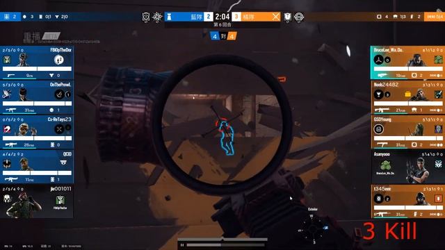 Tom Clancy's Rainbow Six Siege - Zero peek kill & oversee kill in Rank смотреть онлайн