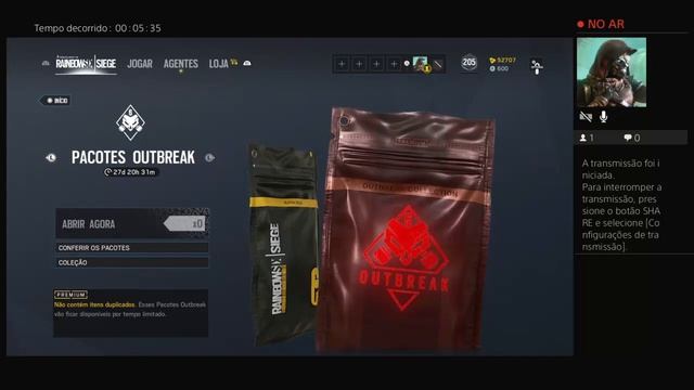 Bora Testar os novos operadores e modo OUTBREAK Rainbow Six PS4 смотреть онлайн