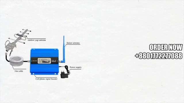 GSM Repeater 900MHz Cell Mobile Phone Signal Booster Amplifier With LCD Display Set For Home
