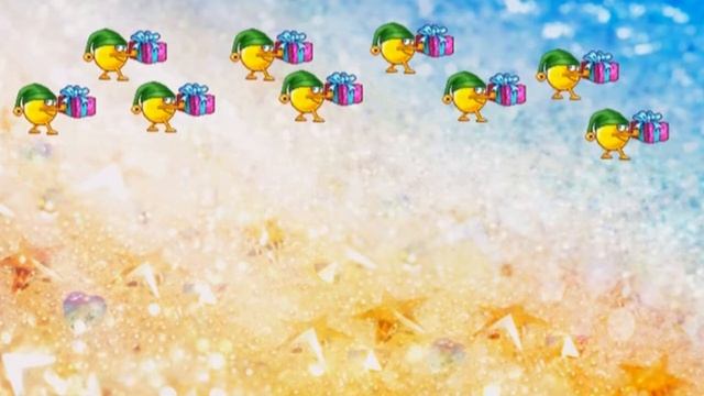 Футаж. Гномы несут подарки. смотреть онлайн