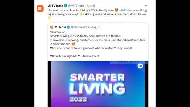 2021 Xiaomi Mi TV launching on 26th Aug | More Details | #SmarterLiving2022 #XiaomiMITV2021 смотреть онлайн