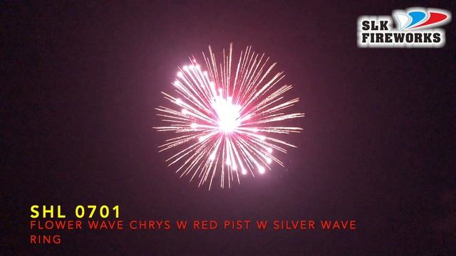 7" SHL 0701 Flower wave chrys with Red pistil with silver wave ring L смотреть онлайн