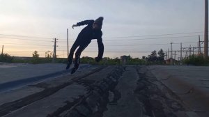 Паркур на гаражах, изучаем новые элементы)