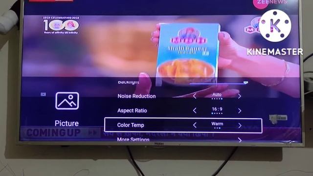 HAIER TV COLOR SETTINGS, HAIER TV BRIGHTNESS SETTINGS