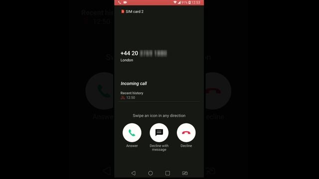 LG Q6 Incoming Call Dark Theme,Lifes Good Ringtone (Screen Video)