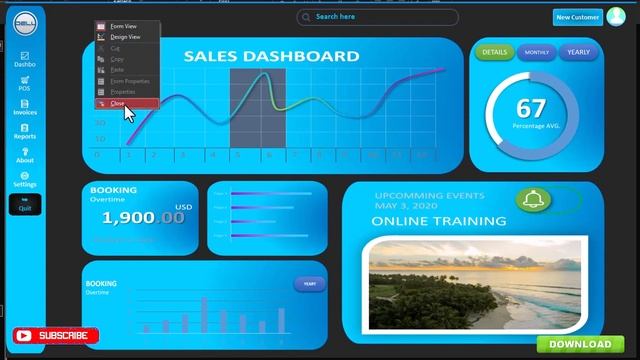 5 MODERN MENU UI DASHBOARD DESIGNS IN MS ACCESS (SOURCE CODE) смотреть онлайн