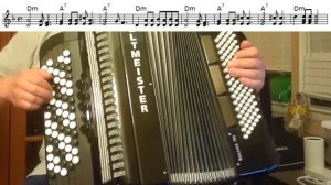 Ленинград - Группа крови - на баяне - кавер, разбор, ноты