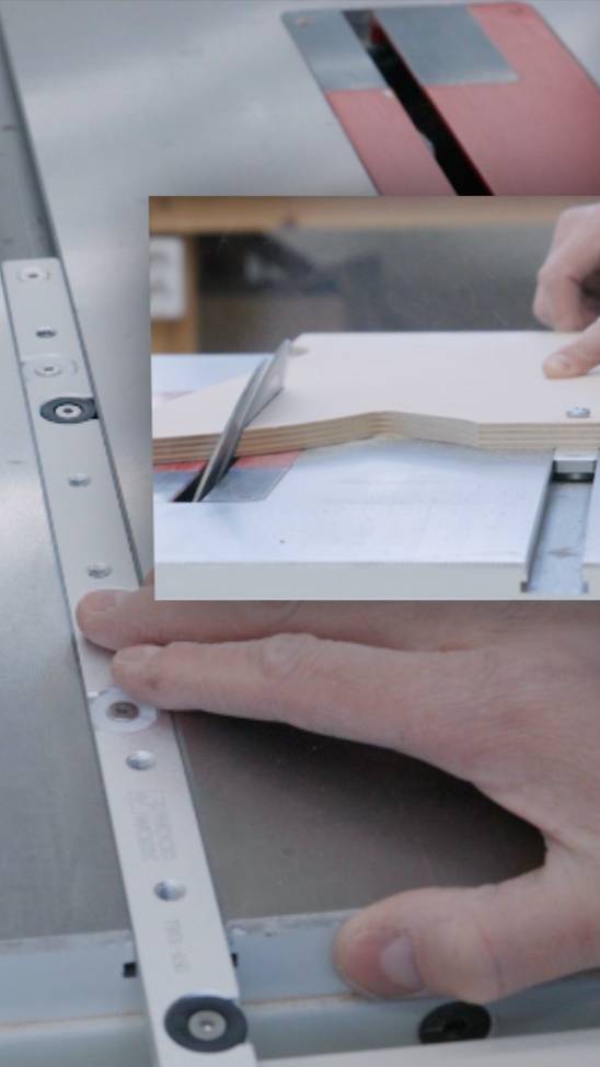 Алюминиевый ползун TR01-450 для каретки в П-образный паз циркулярки или фрезера с регулировкой люфта смотреть онлайн