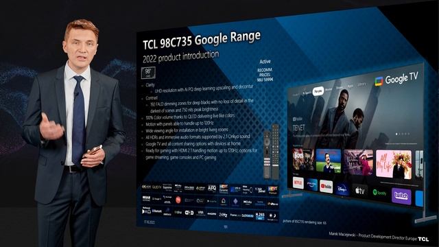 2022.10 TV - 98" TCL 98C735 technical product introduction смотреть онлайн
