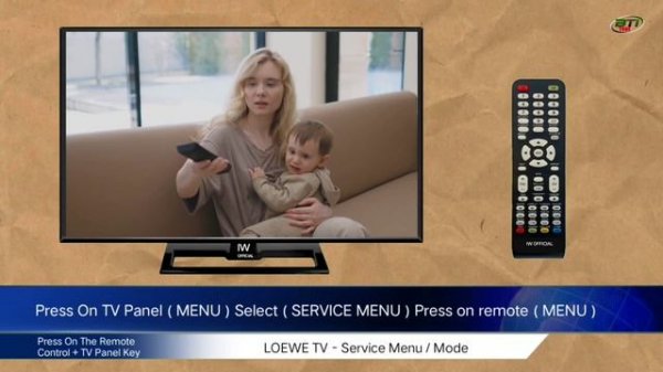 How To Open Loewe TV Service Menu Codes/Factory Menu