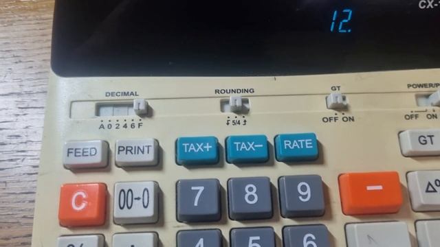 Печатающий калькулятор Citizen CX-146 смотреть онлайн