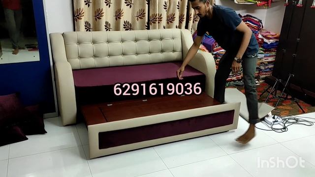 Kolkata Available Sofa Cum Bed Space Saving Sofa Size 6/6 Wooden & Plywood Mix Call #6291619036