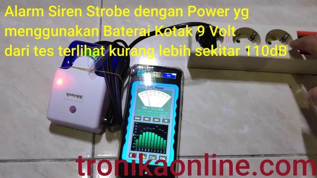 how loud alarm? how many decibel (dB) Siren Strobe Alarm with 9 volt battery? смотреть онлайн