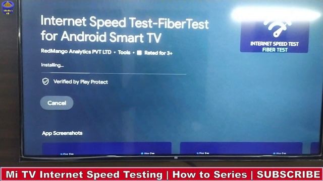 Internet speed test in MI TV | Android TV internet speed test смотреть онлайн