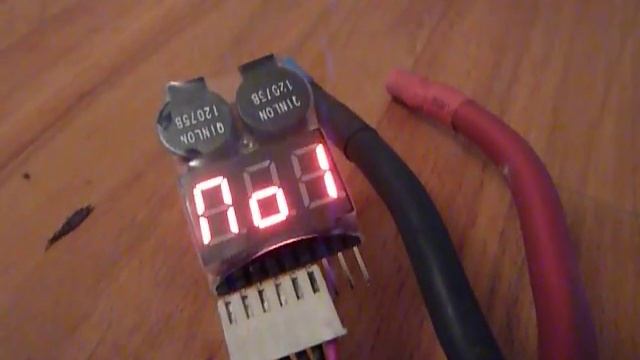 RC Lipo battery voltage meter + buzzer alarm 2s 6s смотреть онлайн
