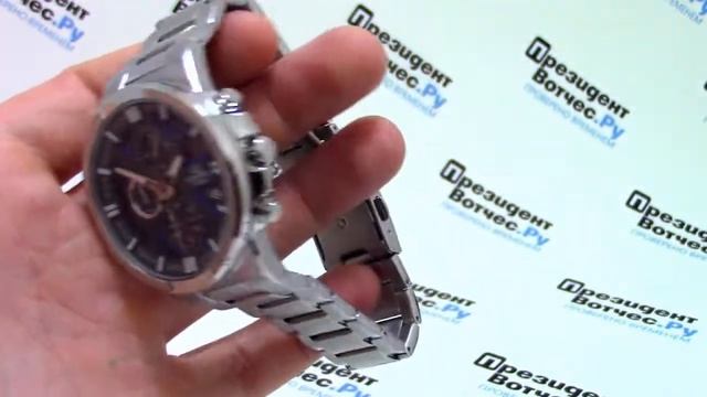Часы Casio EDIFICE EFR-544D-1A2 [EFR-544D-1A2VEF] - видео обзор от PresidentWatches.Ru смотреть онлайн