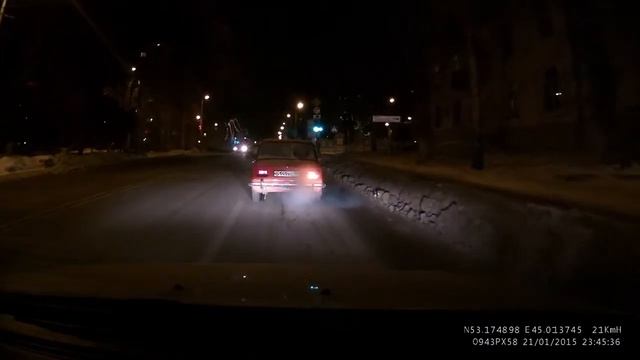 TrendVision TV 107 GPS ночная съемка