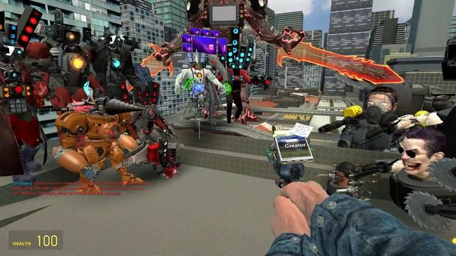 UPGRADED DJ MAN SKIBIDI TOLET VS TITAN TV MAN BOSSES IN GARRY'S MOD! смотреть онлайн