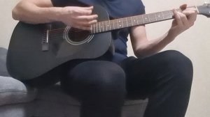 Виктор Цой Пачка сигарет акустика кавер (два месяца учусь гитаре)