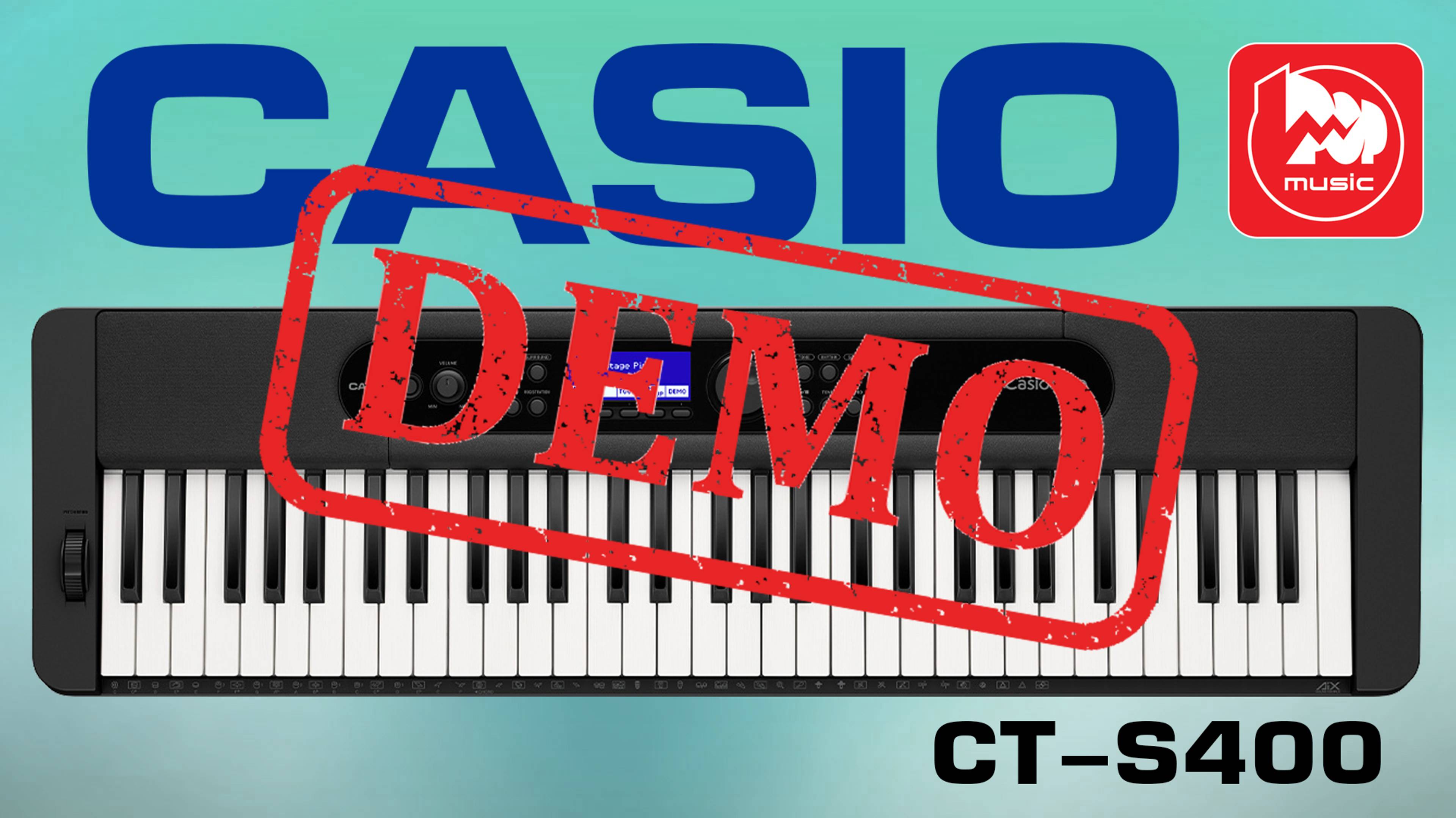 Синтезатор CASIO CT-S400 - демонстрация звучания смотреть онлайн