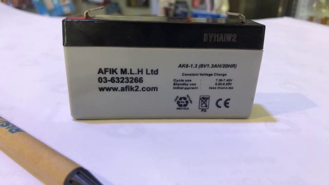 מצבר 6V 1.3AH 03-6323266 смотреть онлайн