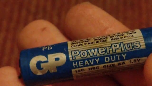 Обзор батарейки типа AA GP Power Plus AA-09-2020-R6S-15C-1.5V.