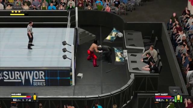 WWE 2K17 - Broken Matt Hardy vs. Harambe - WWE Wrestlemania Dream Match смотреть онлайн