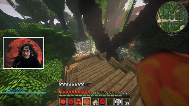 I SURVIVED 100 DAYS in Naruto Anime Mod as an UCHIHA! (Movie) Part 2 - Modded Minecraft смотреть онлайн