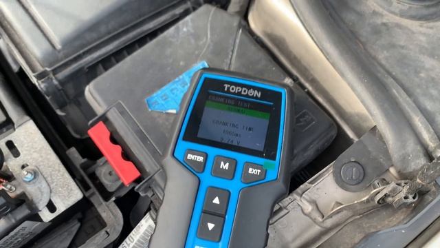 Topdon BT200 battery tester смотреть онлайн