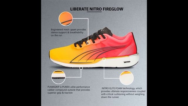Puma Liberate Nitro Fireglow Running Shoes Yellow Unboxing смотреть онлайн