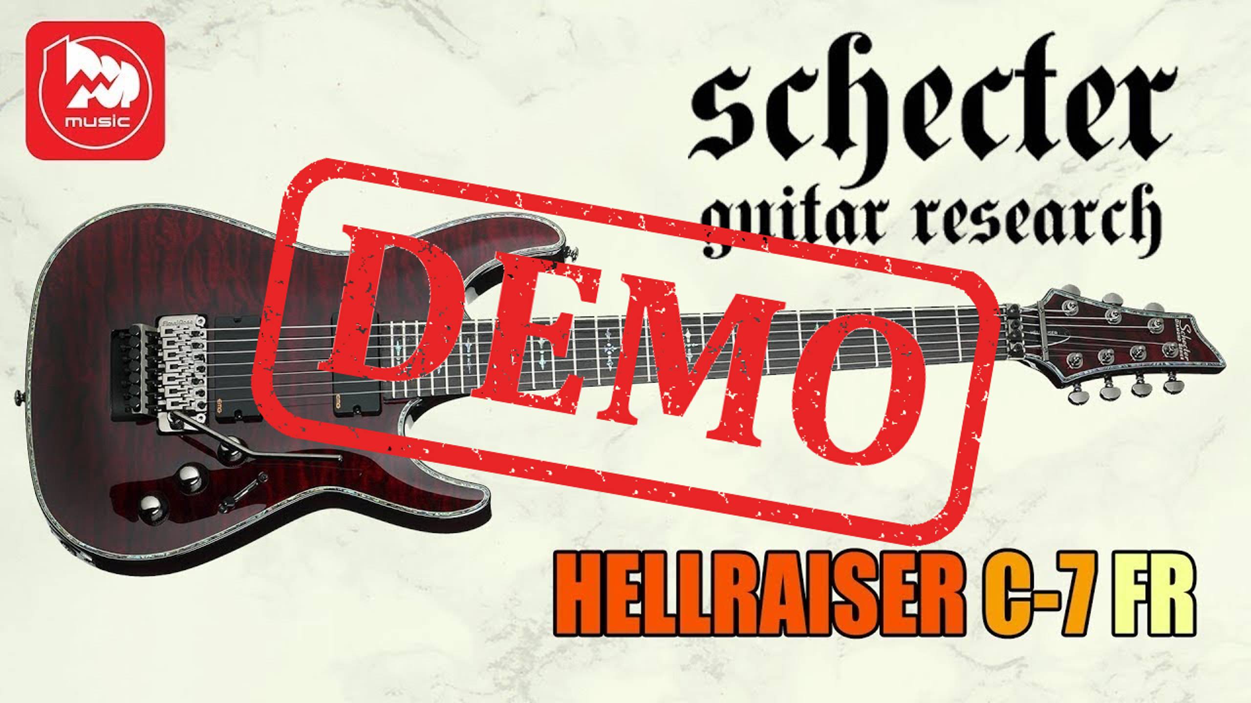 Электрогитара SCHECTER HELLRAISER C-7 - демонстрация звучания смотреть онлайн