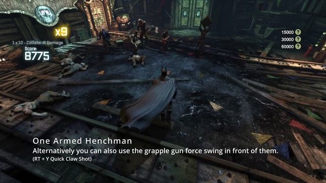 Batman Arkham City Combat Challenges Batman's Tips & Tricks смотреть онлайн