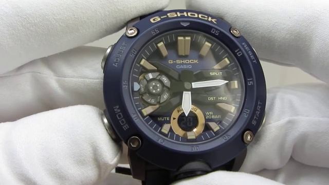 Casio GA-2000-2A обзор Video настройка