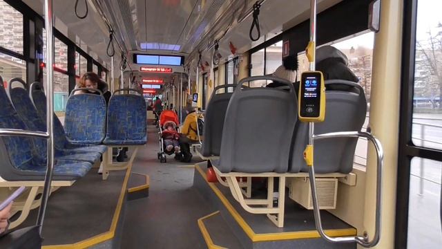 A Trip On The Moscow Tram Vityaz-M / Поездка на Московском трамвае Витязь-М