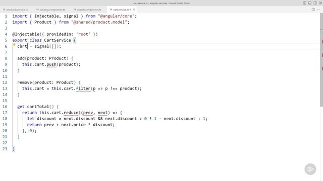 203. Using Angular Signals for Reactivity смотреть онлайн