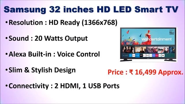 Top 5 Best 32 inch Smart TV in India | SMART TV 32 INCH | 32 इंच का स्मार्ट टीवी смотреть онлайн