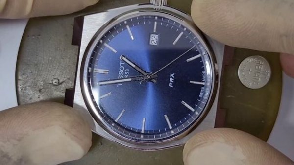 How To Change Battery TISSOT PRX Quartz Watch