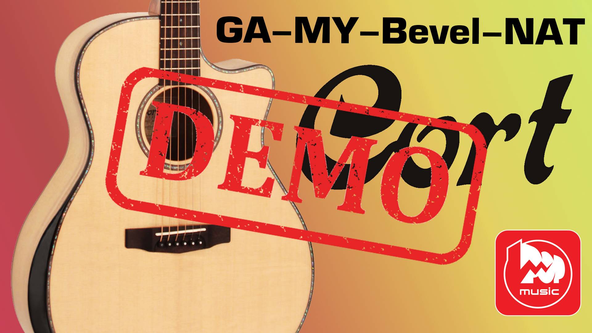 Электроакустика CORT GA-MY-Bevel-NAT - демонстрация звучания смотреть онлайн