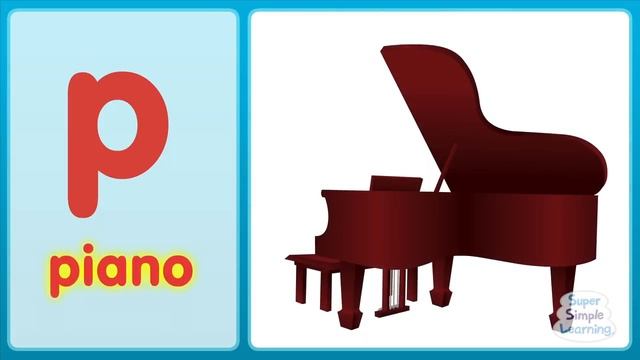 Английские буквы_звуки_The P Song (Lowercase) _ Super Simple ABCs смотреть онлайн